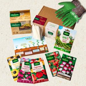 Coffret des petits jardiniers + Gants enfant 6-8 ans - Loupe intégrée